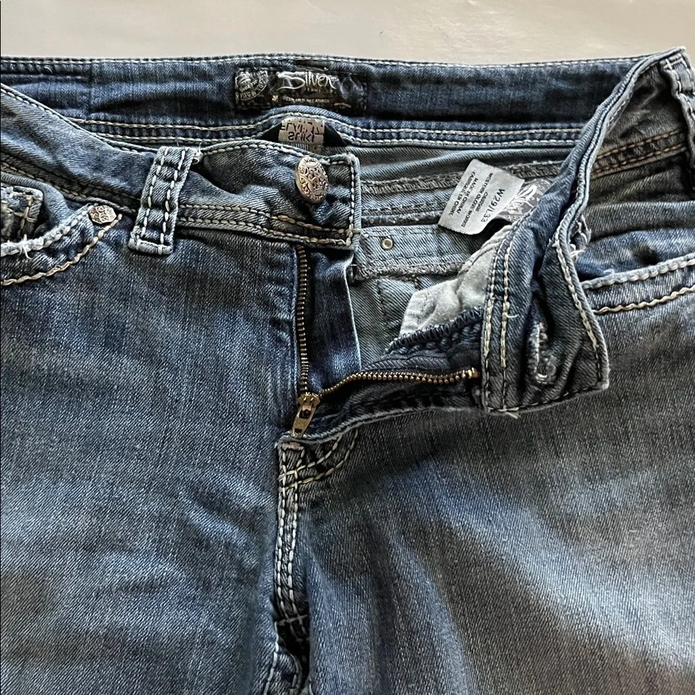 Silver Jeans front zipper